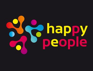 Projekt logo dla firmy happy people | Projektowanie logo